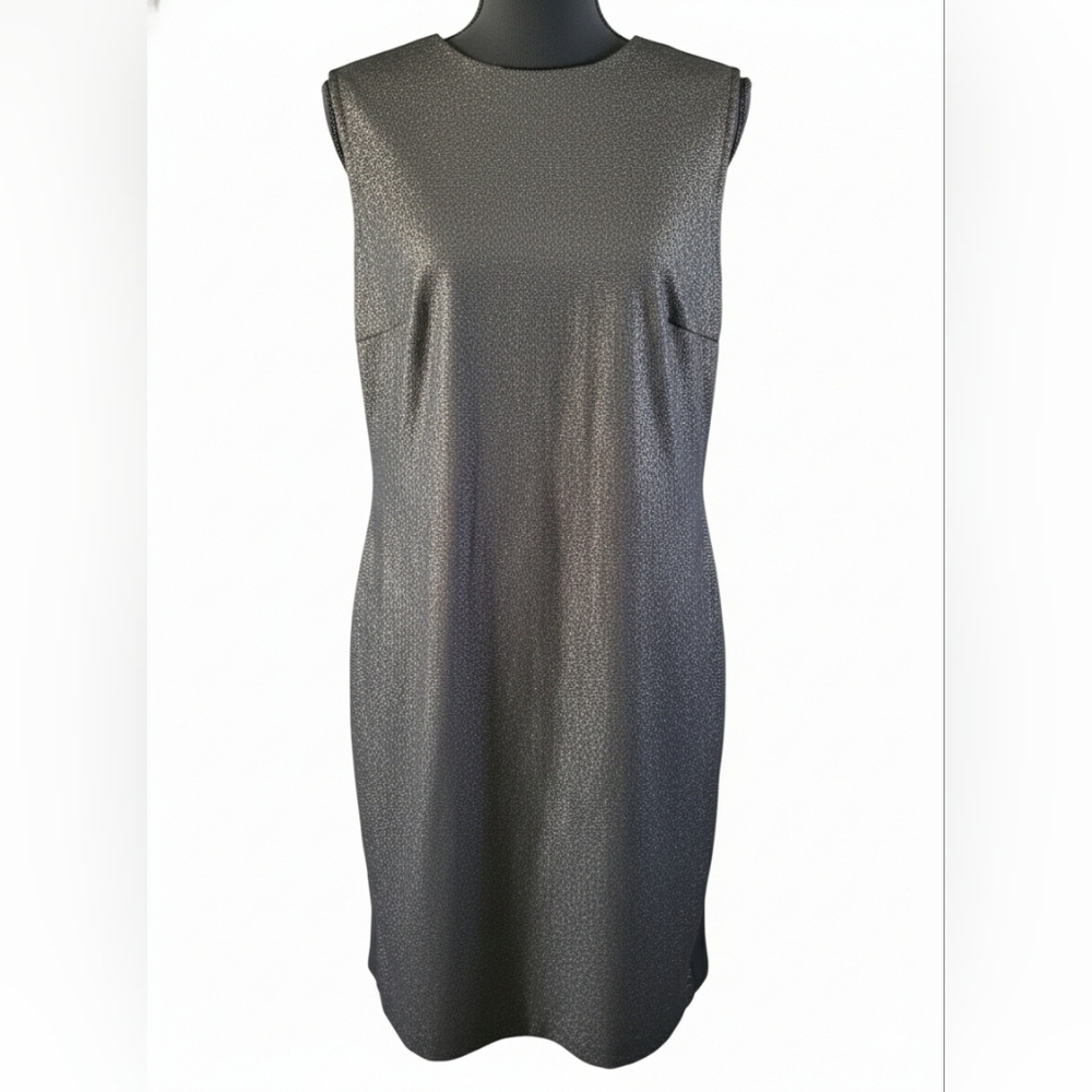 Tommy Hilfiger Metallic Gray Midi Dress